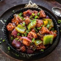 Chilli Paneer Dry (8 Pcs)