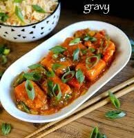 Chilli Paneer Gravy (8 Pcs)